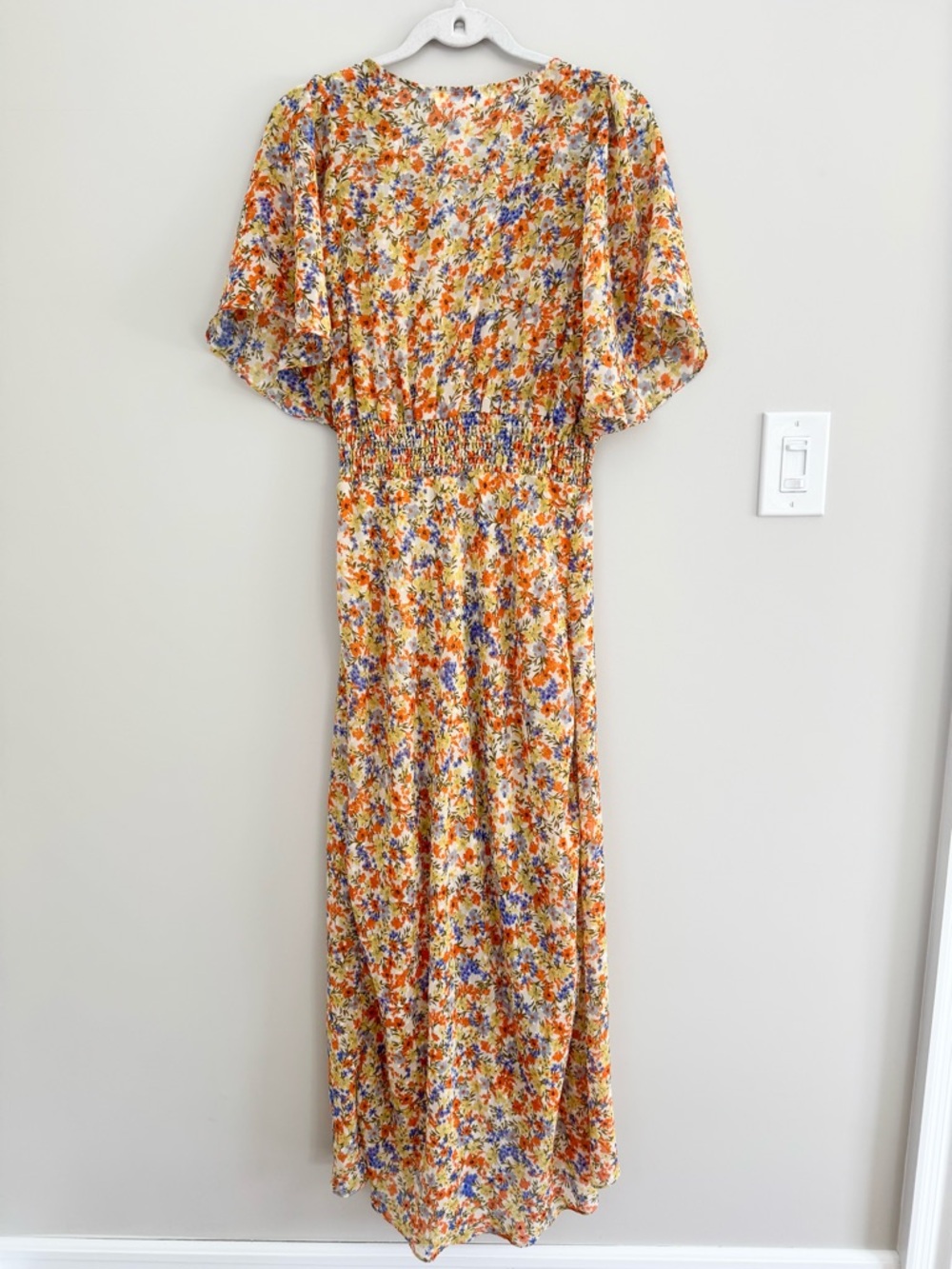 ASTR The Label Sophronia Floral Maxi Dress - Flutter Sleeve Garden Party M - Picture 11 of 16
